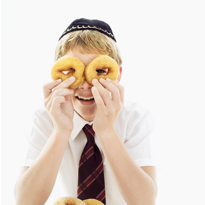 Jewish boy having fun